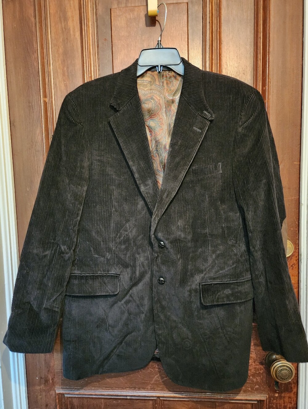 Ralph Lauren Dark Brown Corduroy Two-Button Sport Coat